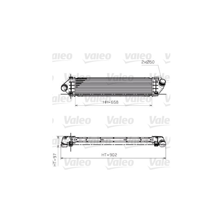 Chłodnica powietrza Intercooler VALEO 818246