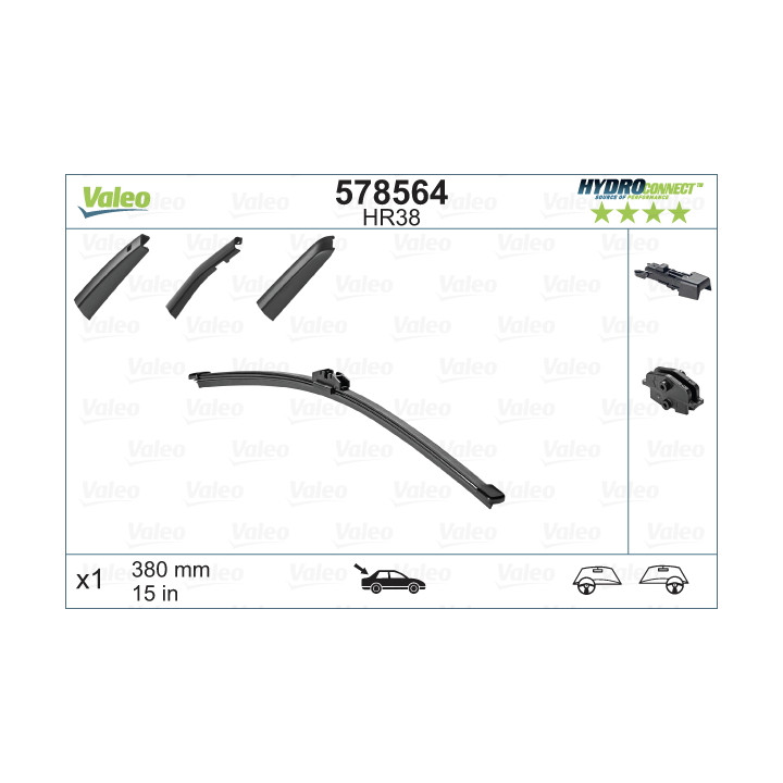 Pióro wycieraczki VALEO 578564