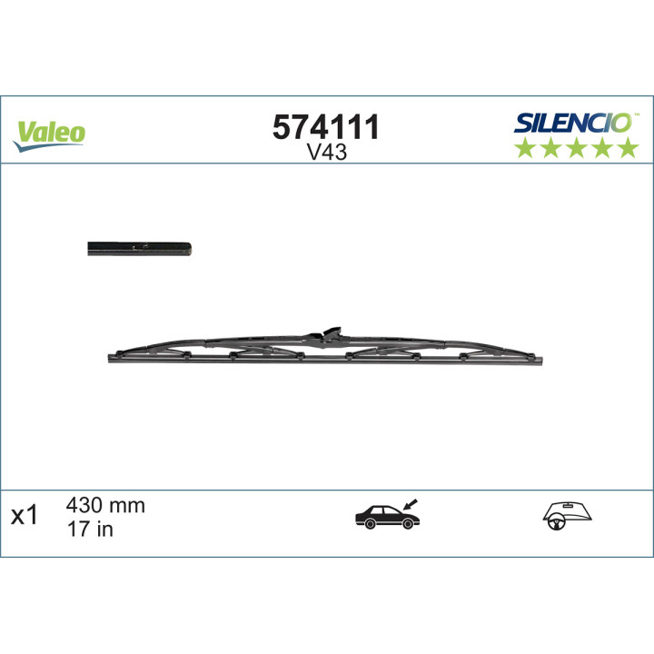 Pióro wycieraczki VALEO 574111