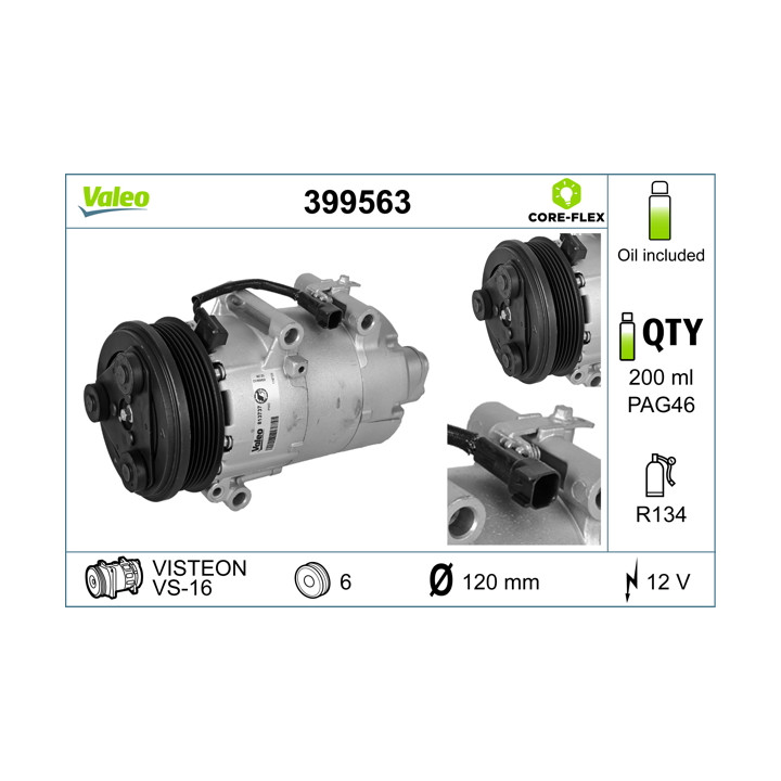 Sprężarka klimatyzacji VALEO 399563
