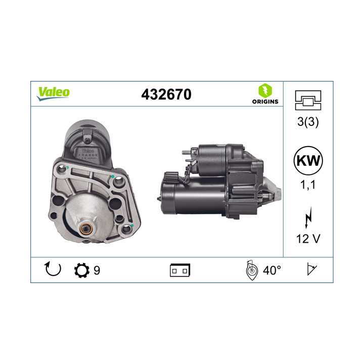 Rozrusznik VALEO 432670