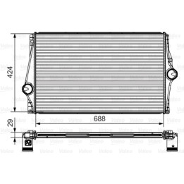 Chłodnica powietrza Intercooler VALEO 818282