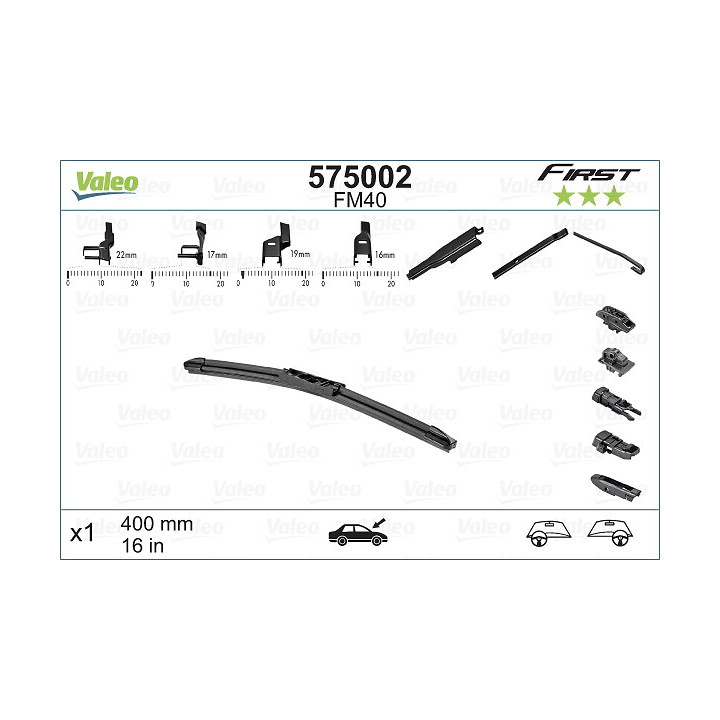 Pióro wycieraczki VALEO 575002
