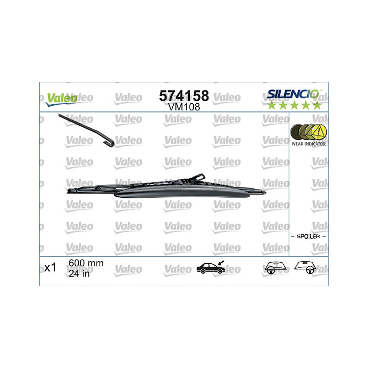 Pióro wycieraczki VALEO 574158