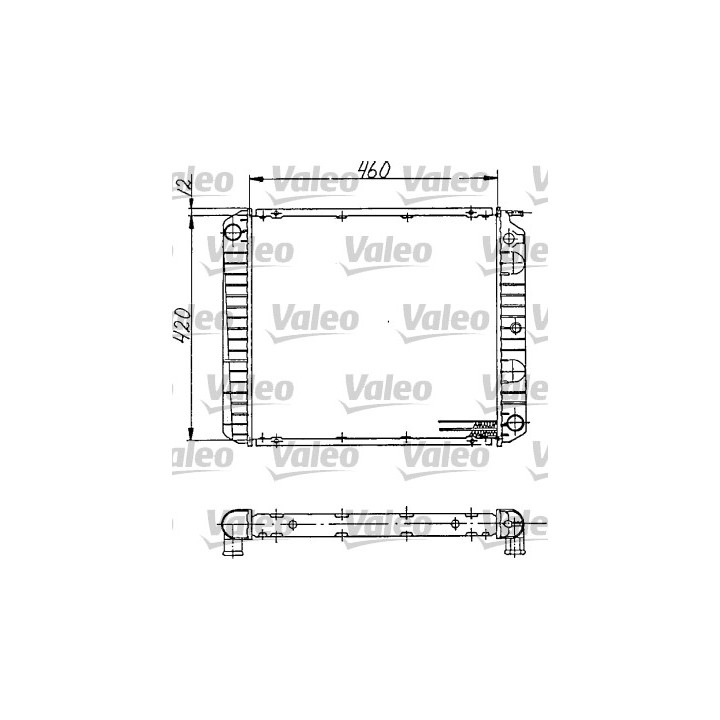 Chłodnica wody silnika VALEO 810968