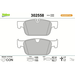 Klocki hamulcowe VALEO 302558
