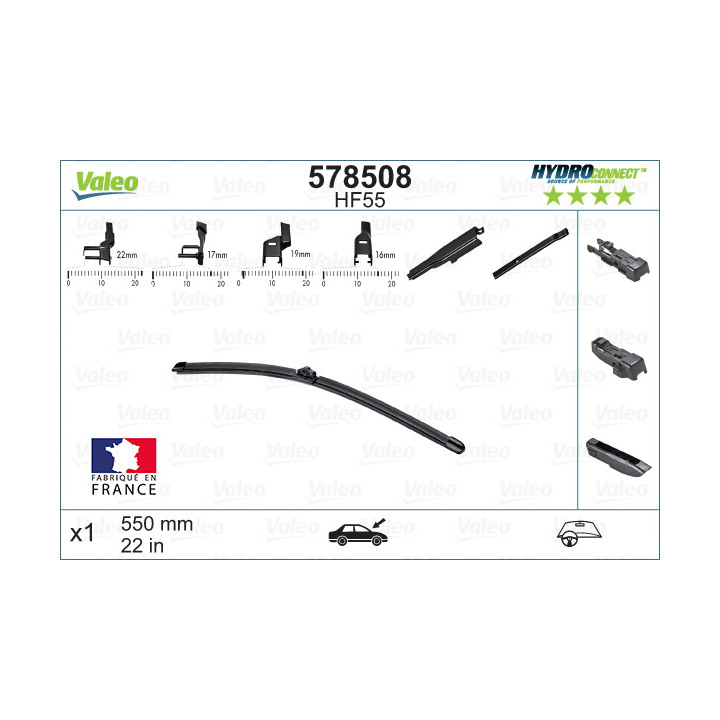 Pióro wycieraczki VALEO 578508