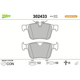 Klocki hamulcowe VALEO 302433