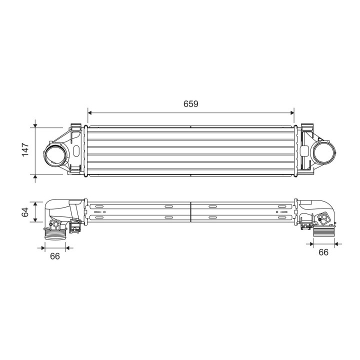 Chłodnica powietrza Intercooler VALEO 818296