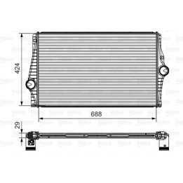 Chłodnica powietrza Intercooler VALEO 818280