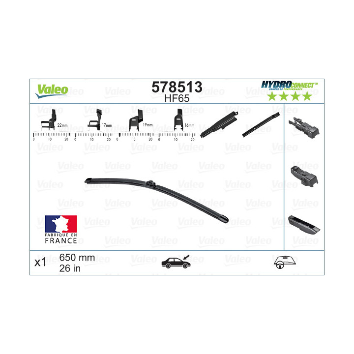 Pióro wycieraczki VALEO 578513