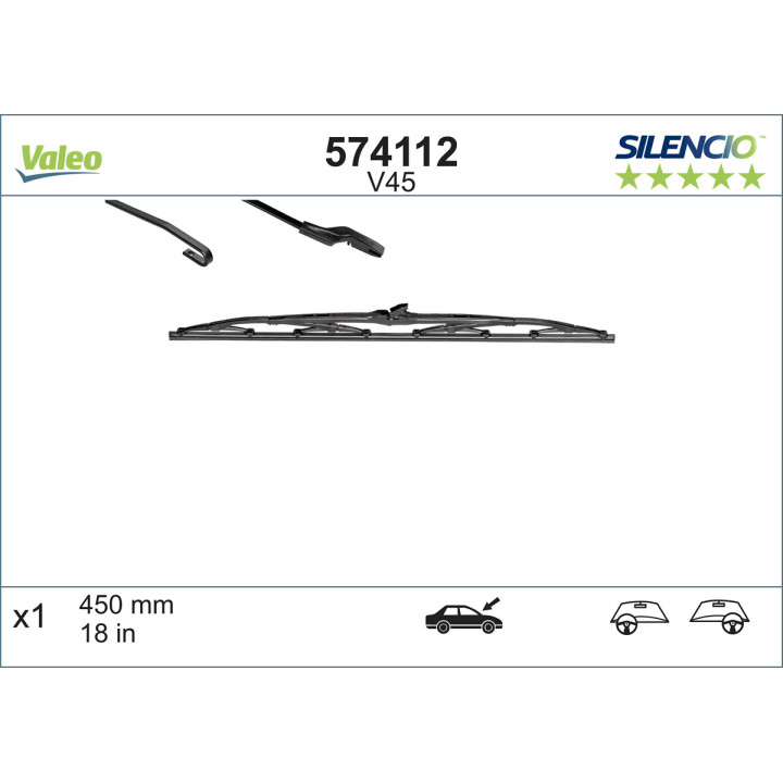 Pióro wycieraczki VALEO 574112
