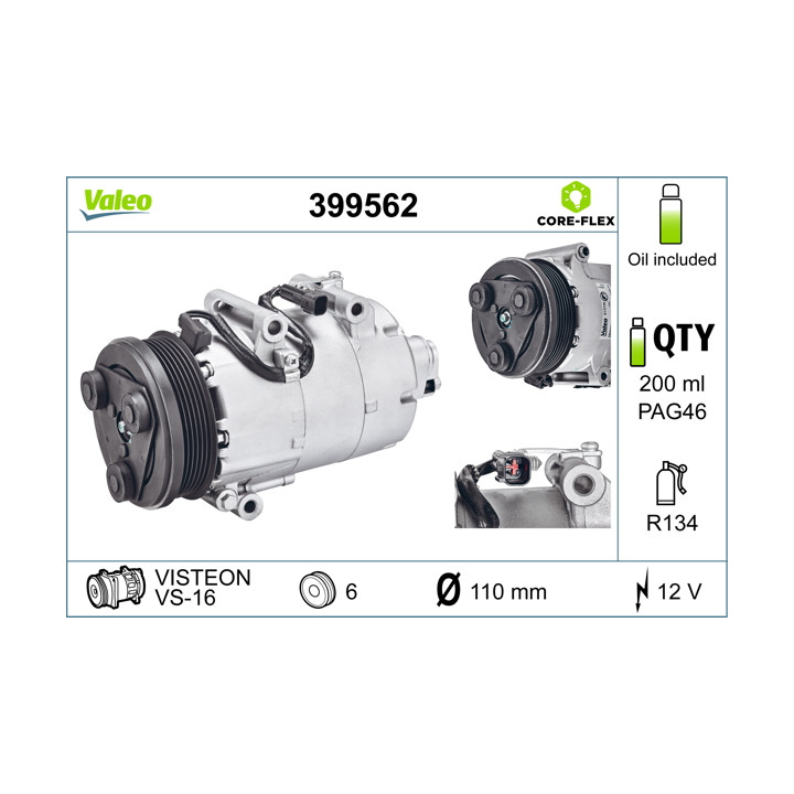 Sprężarka klimatyzacji VALEO 399562