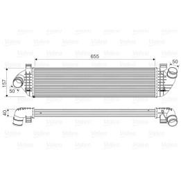 Chłodnica powietrza Intercooler VALEO 818571
