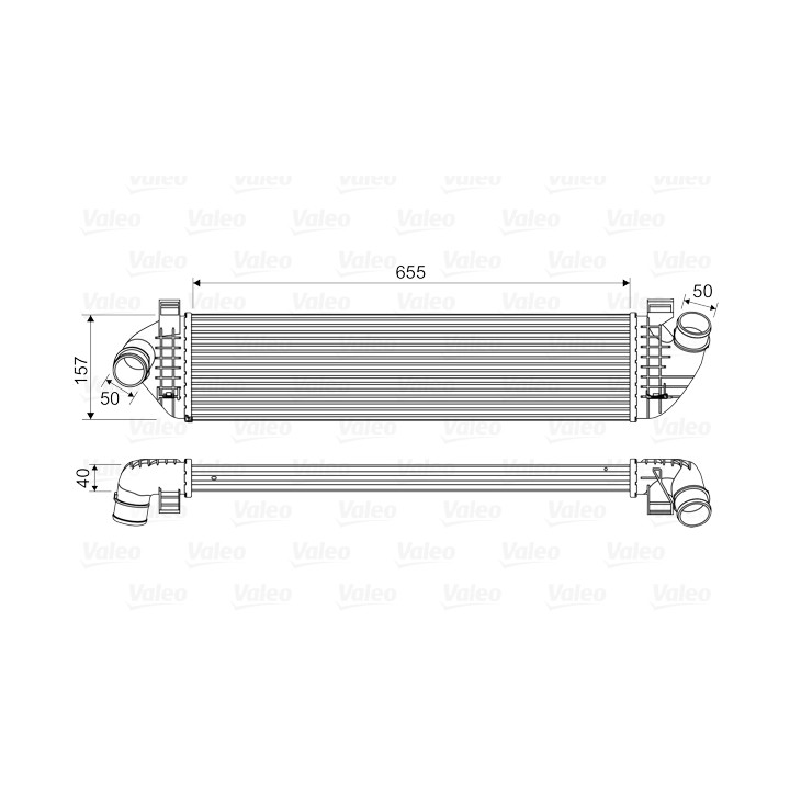 Chłodnica powietrza Intercooler VALEO 818571