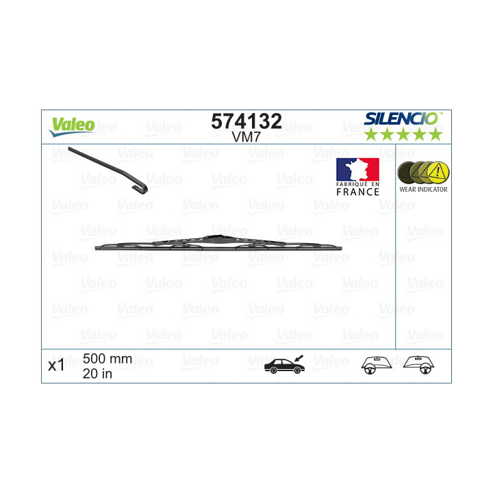 Pióro wycieraczki VALEO 574132
