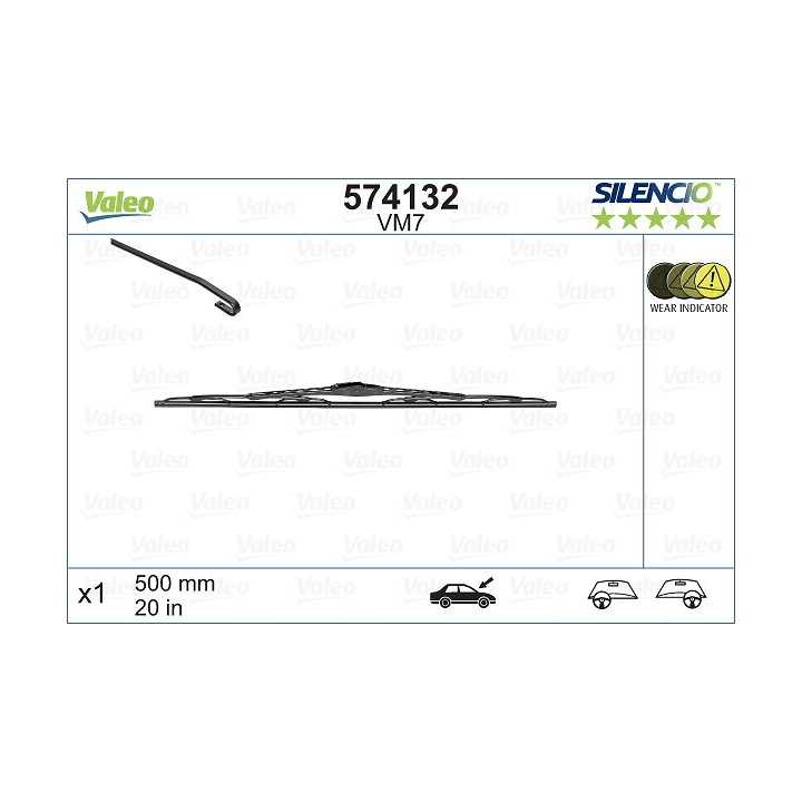 Pióro wycieraczki VALEO 574132