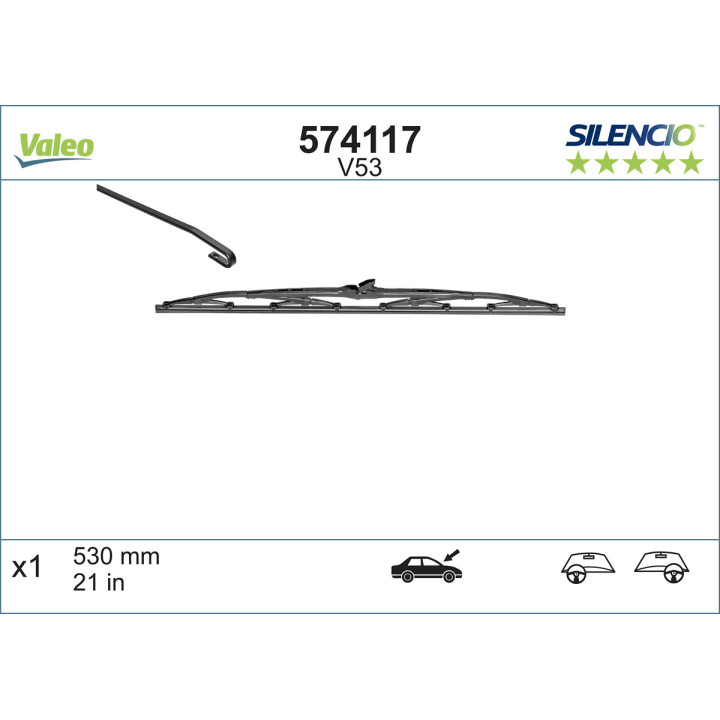 Pióro wycieraczki VALEO 574117