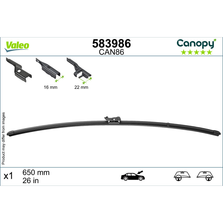 Pióro wycieraczki VALEO 583986