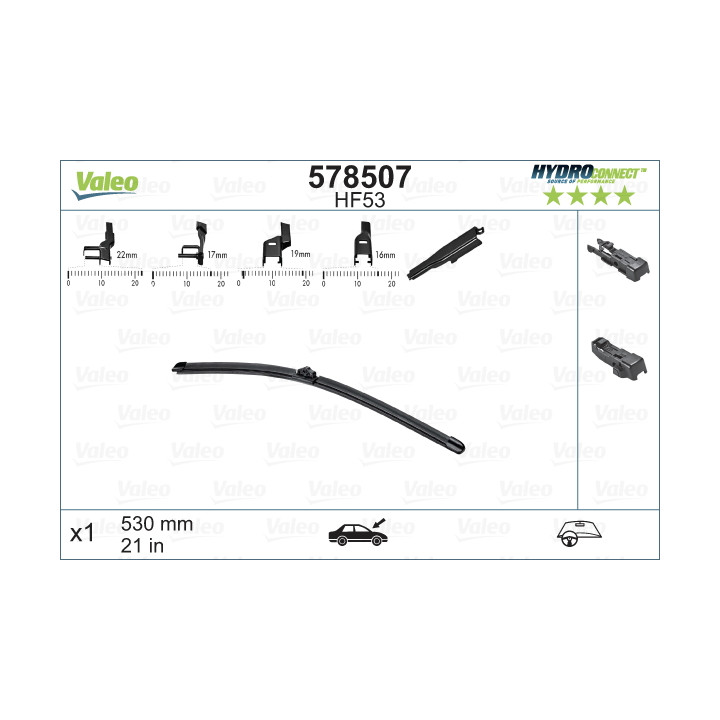 Pióro wycieraczki VALEO 578507