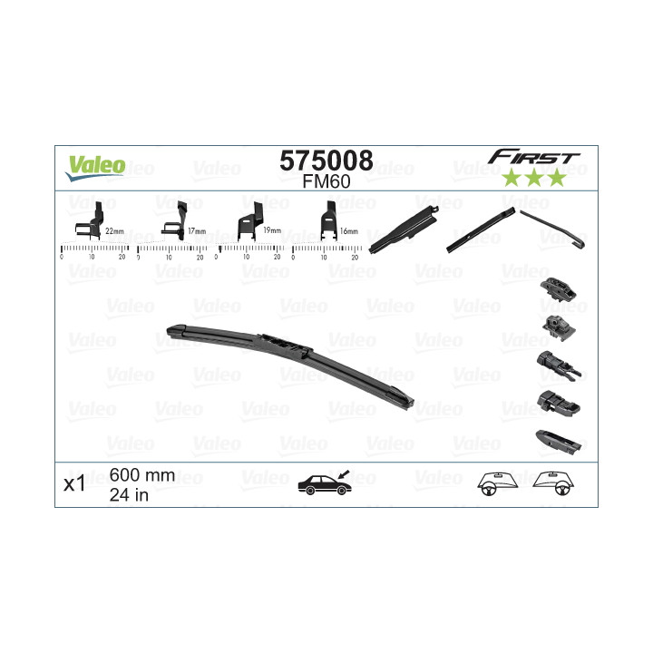 Pióro wycieraczki VALEO 575008