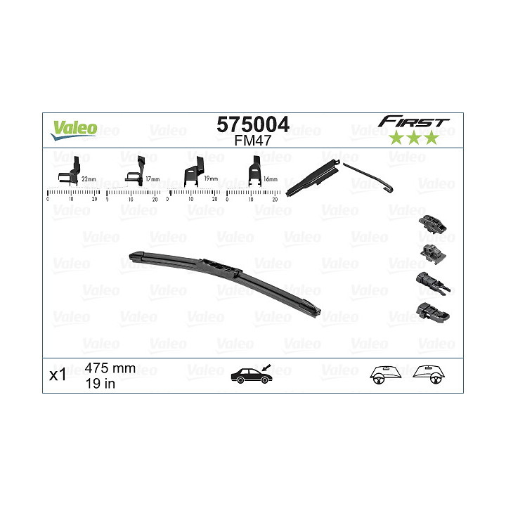 Pióro wycieraczki VALEO 575004
