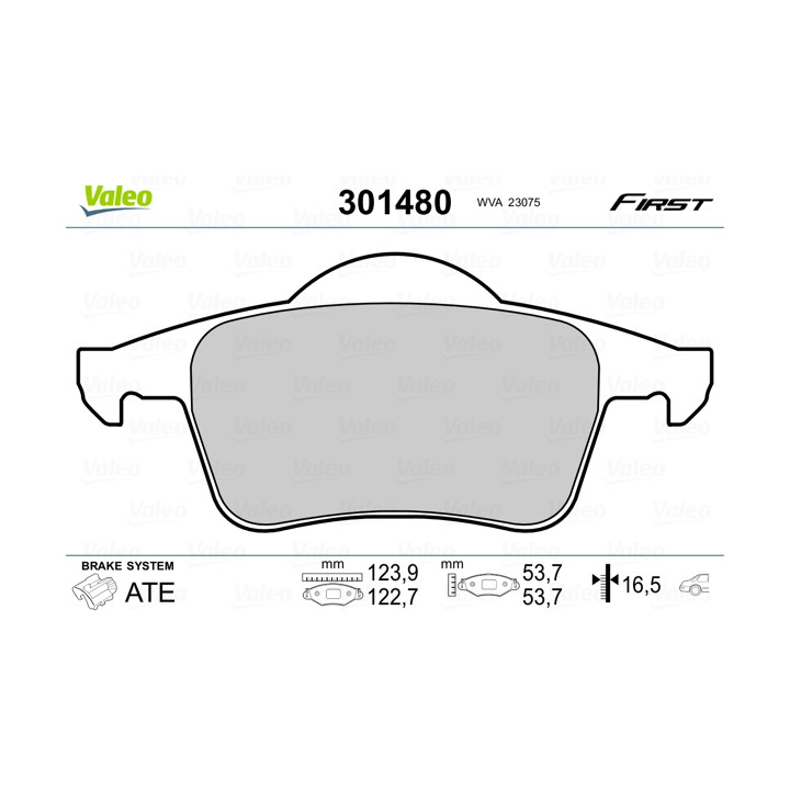 Klocki hamulcowe VALEO 301480