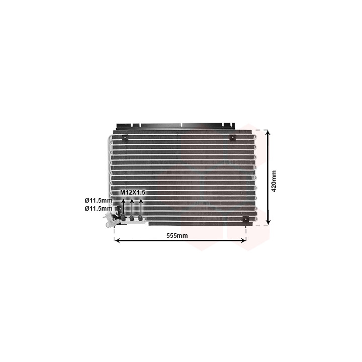 Skraplacz klimatyzacji VAN WEZEL 59005090