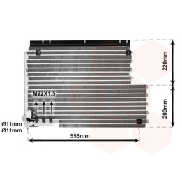Skraplacz klimatyzacji VAN WEZEL 59005078