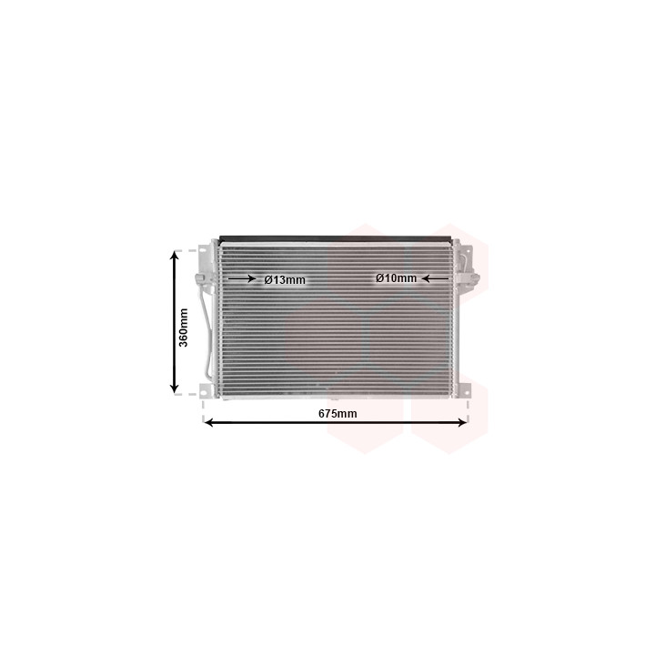 Skraplacz klimatyzacji VAN WEZEL 59005077