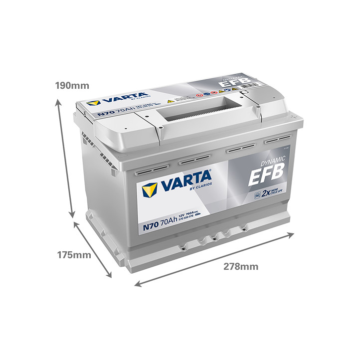Akumulator VARTA 570500076K262