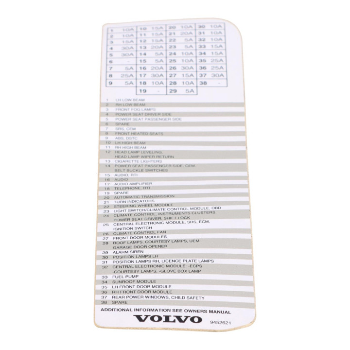 Decal Volvo (9452621)