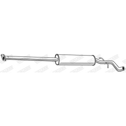 Tłumik środkowy WALKER 22855