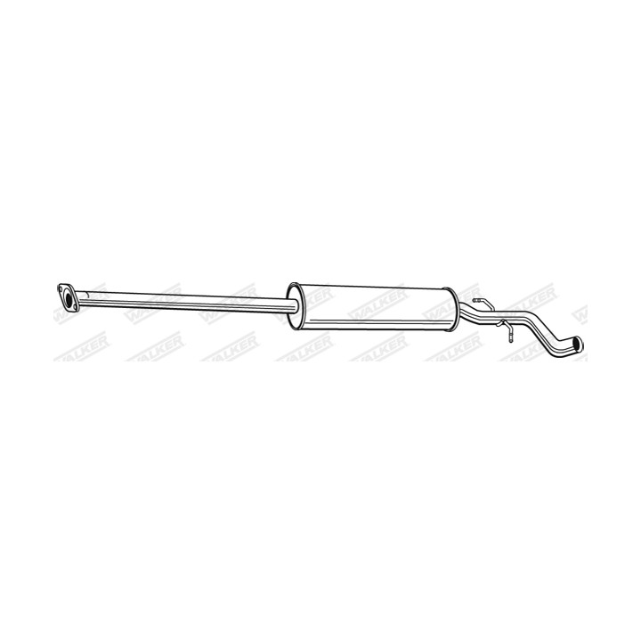 Tłumik środkowy WALKER 22855