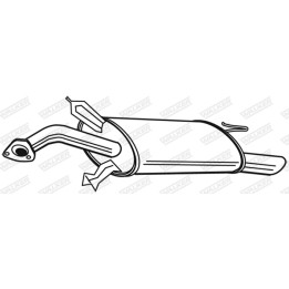 Tłumik końcowy WALKER 22577