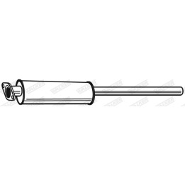 Tłumik środkowy WALKER 23210
