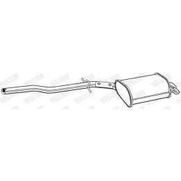 Tłumik końcowy WALKER 25095