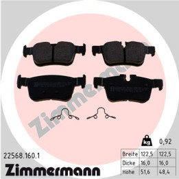 Klocki hamulcowe ZIMMERMANN 22568.160.1