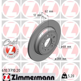 Tarcza hamulcowa ZIMMERMANN 610.3710.20