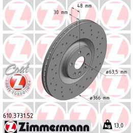 Tarcza hamulcowa ZIMMERMANN 610.3731.52