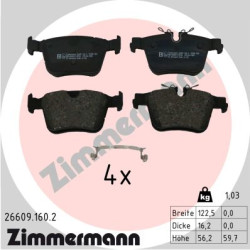 Klocki hamulcowe ZIMMERMANN 26609.160.2