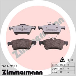 Klocki hamulcowe ZIMMERMANN 24137.968.1