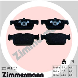 Klocki hamulcowe ZIMMERMANN 22098.170.1