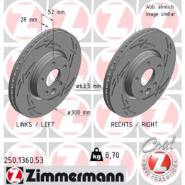 Tarcza hamulcowa ZIMMERMANN 250.1360.53