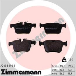 Klocki hamulcowe ZIMMERMANN 22141.160.1