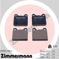 Klocki hamulcowe ZIMMERMANN 20755.155.1