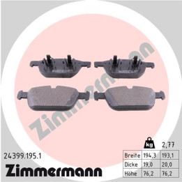 Klocki hamulcowe ZIMMERMANN 24399.195.1