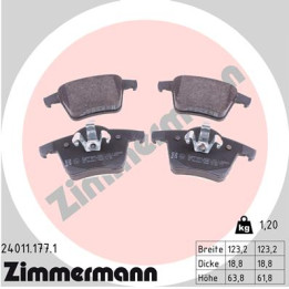 Klocki hamulcowe ZIMMERMANN 24011.177.1