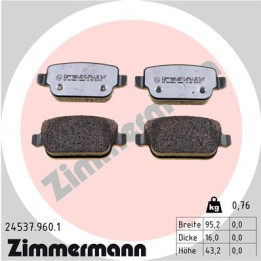 Klocki hamulcowe ZIMMERMANN 24537.960.1