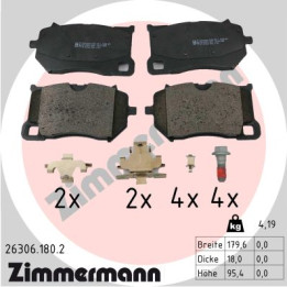 Klocki hamulcowe ZIMMERMANN 26306.180.2